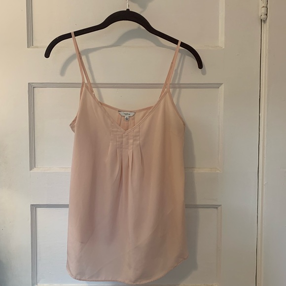 Aritzia Talula Waverly Blouse Light Pink Blush - Picture 16 of 16
